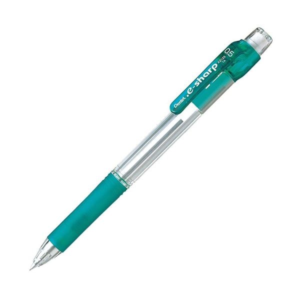 （まとめ） ぺんてる ドットイー シャープペンシル0.5mm （軸色：5色／各色1本） XAZ125-5 1パック (×10セット)