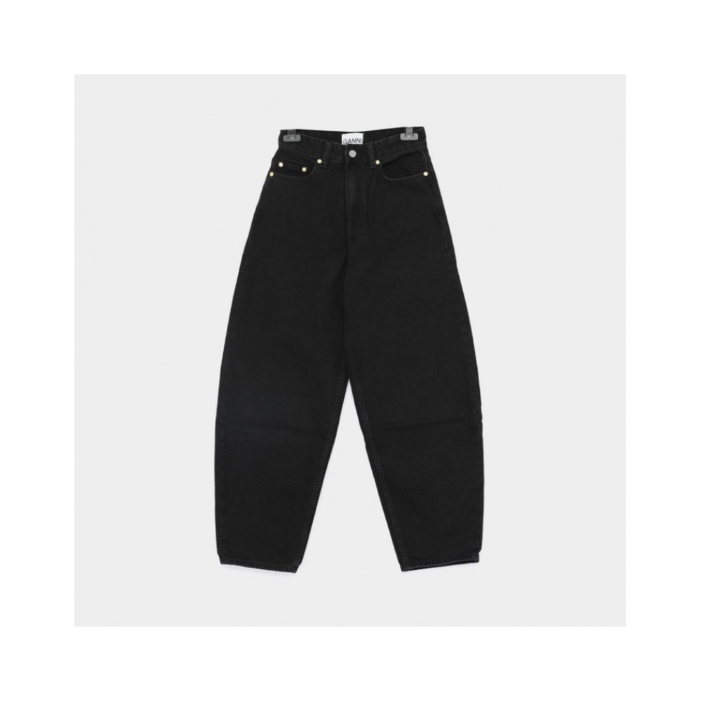 ガニー 25SS ポケットパッチロゴ スタリー カーブドレッグ デニム レディースパンツ J1642 006