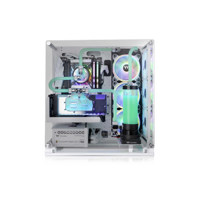 THERMALTAKE　PCケース Core P3 TG Pro Snow Edition ホワイト　CA-1G4-00M6WN-09