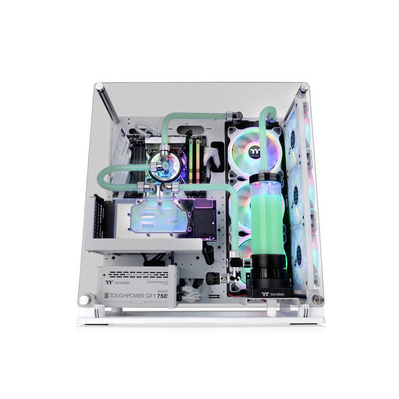 THERMALTAKE　PCケース Core P3 TG Pro Snow Edition ホワイト　CA-1G4-00M6WN-09