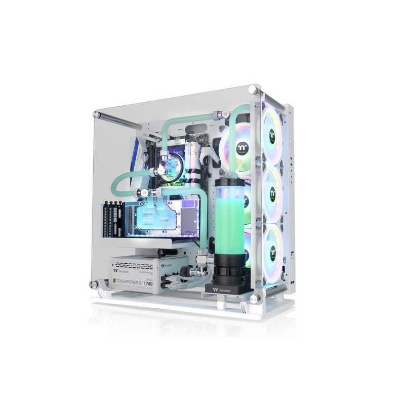 THERMALTAKE　PCケース Core P3 TG Pro Snow Edition ホワイト　CA-1G4-00M6WN-09