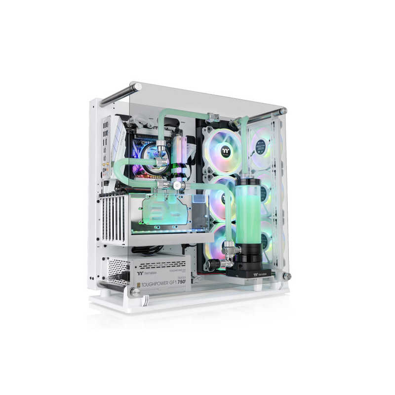 THERMALTAKE　PCケース Core P3 TG Pro Snow Edition ホワイト　CA-1G4-00M6WN-09