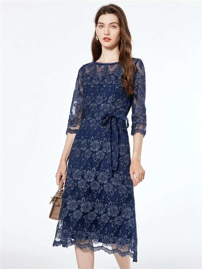 ベストセラードレス 大人 ピアノ 発表会 演奏会用ドレス 演奏会 イブニングドレス 結婚式 母親 ピアノ発表会 中学生 パーティードレス 発表会ドレス 刺繍 総レースドレス 濃紺 ミモレ丈 五分袖 ダ ベストセラードレス 大人 ピアノ 発表会 演奏会用ドレス 演奏会 イブニングドレス 結婚式 母親 ピアノ発表会 中学生 パーティードレス 発表会ドレス 刺繍 総レースドレス 濃紺 ミモレ丈 五分袖 ダ