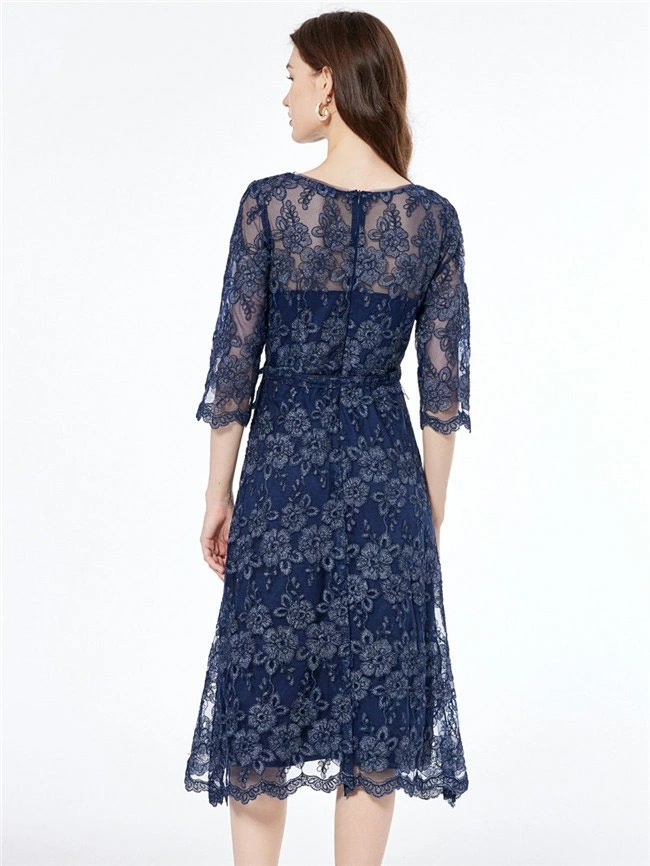 ベストセラードレス 大人 ピアノ 発表会 演奏会用ドレス 演奏会 イブニングドレス 結婚式 母親 ピアノ発表会 中学生 パーティードレス 発表会ドレス 刺繍 総レースドレス 濃紺 ミモレ丈 五分袖 ダ ベストセラードレス 大人 ピアノ 発表会 演奏会用ドレス 演奏会 イブニングドレス 結婚式 母親 ピアノ発表会 中学生 パーティードレス 発表会ドレス 刺繍 総レースドレス 濃紺 ミモレ丈 五分袖 ダ