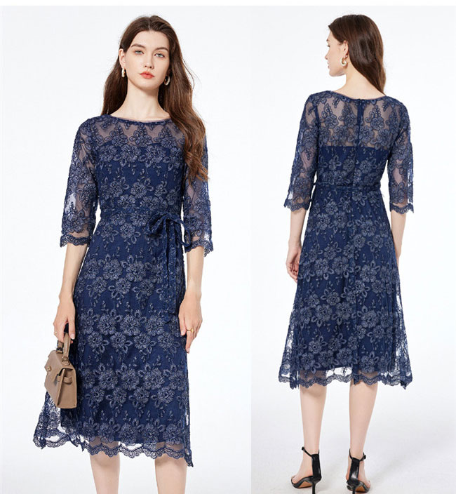 ベストセラードレス 大人 ピアノ 発表会 演奏会用ドレス 演奏会 イブニングドレス 結婚式 母親 ピアノ発表会 中学生 パーティードレス 発表会ドレス 刺繍 総レースドレス 濃紺 ミモレ丈 五分袖 ダ ベストセラードレス 大人 ピアノ 発表会 演奏会用ドレス 演奏会 イブニングドレス 結婚式 母親 ピアノ発表会 中学生 パーティードレス 発表会ドレス 刺繍 総レースドレス 濃紺 ミモレ丈 五分袖 ダ
