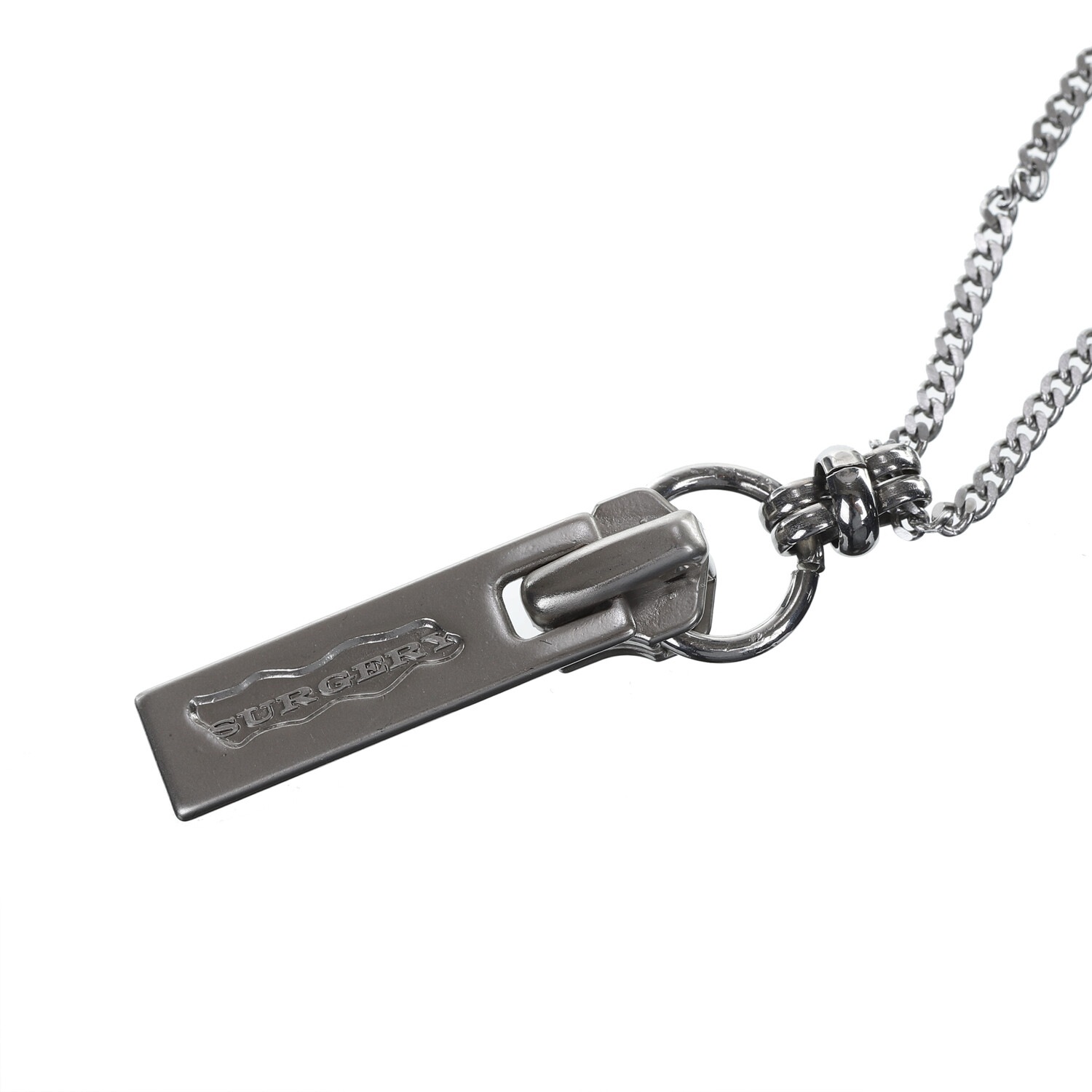 【SURGERY】 SURGERY OPERATINGROOM LOGO ZIPPER SLIDER NECKLACE 【SURGERY】 SURGERY OPERATINGROOM LOGO ZIPPER SLIDER NECKLACE
