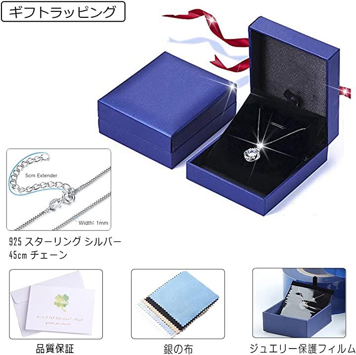 レディース925 シルバー ネックレス ペンダント ティアドロップ シンプル(2月 誕生石 合成アメジスト (紫水晶))