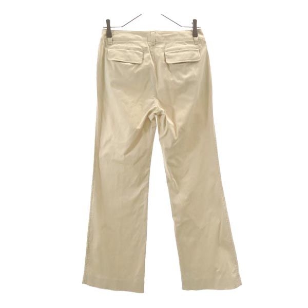 日本製 三陽商会 フレア ロングパンツ 36 ベージュ レディース