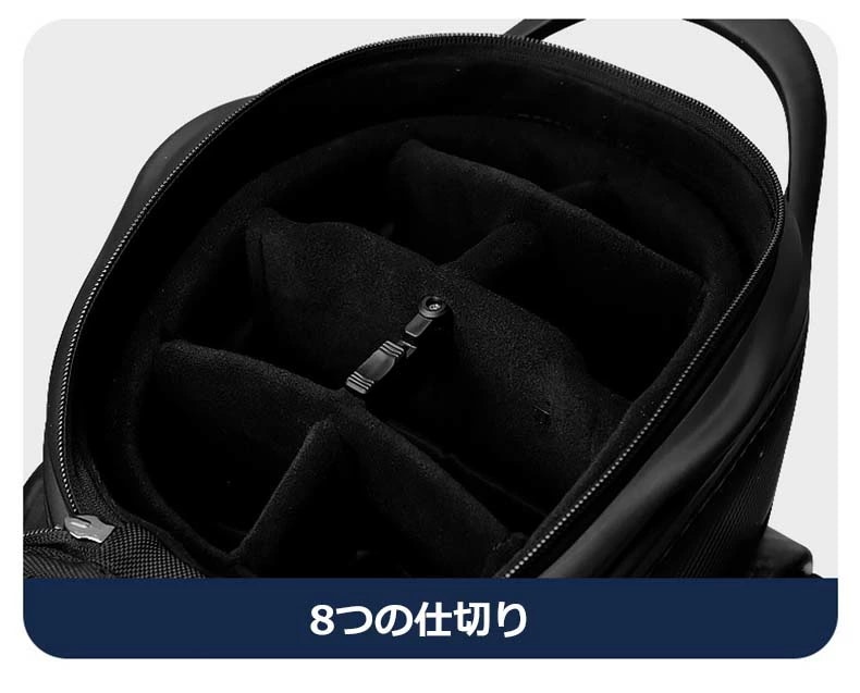 キャディバッグ 4輪キャスター ポータブルゴルフバッグ ハードケース