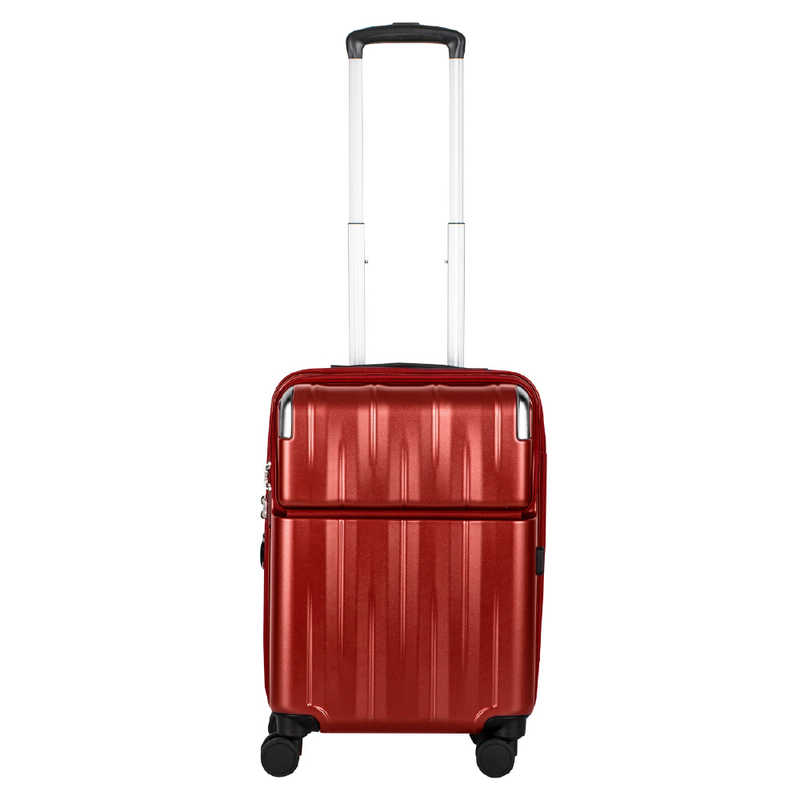 トラベリスト　トップオープン 拡張機能付きスーツケース 機内持込サイズ レスト ［TSAロック搭載］ マットレッド　76-25073