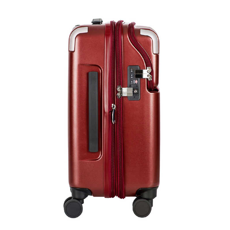 トラベリスト　トップオープン 拡張機能付きスーツケース 機内持込サイズ レスト ［TSAロック搭載］ マットレッド　76-25073