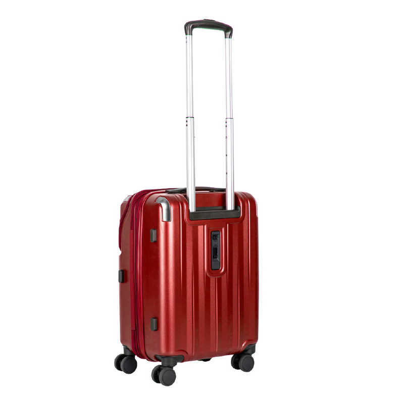 トラベリスト　トップオープン 拡張機能付きスーツケース 機内持込サイズ レスト ［TSAロック搭載］ マットレッド　76-25073