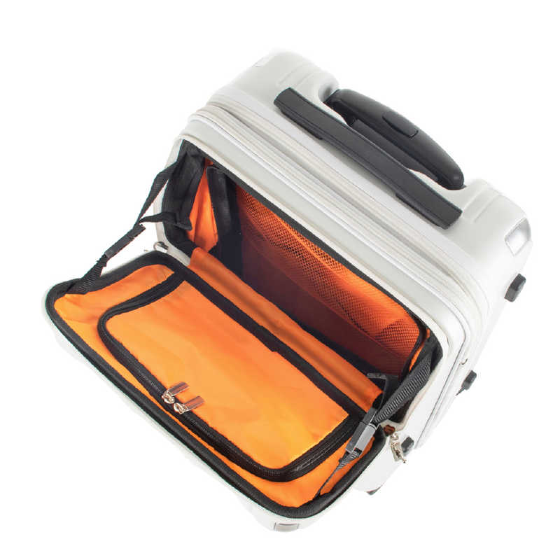 トラベリスト　トップオープン 拡張機能付きスーツケース 機内持込サイズ レスト ［TSAロック搭載］ マットレッド　76-25073