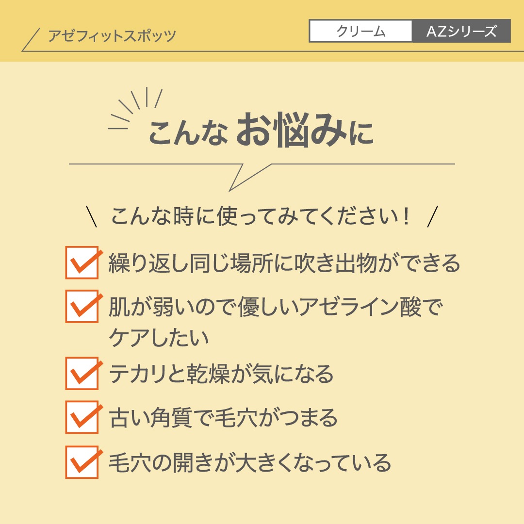 【皮膚科医監修／アゼライン酸20％配合／国内最高濃度／ニキビ ニキビ跡 赤み 毛穴 保湿　背中ニキビ】　日本国内製造／翌営業日発送　アゼフィット実感セットF
