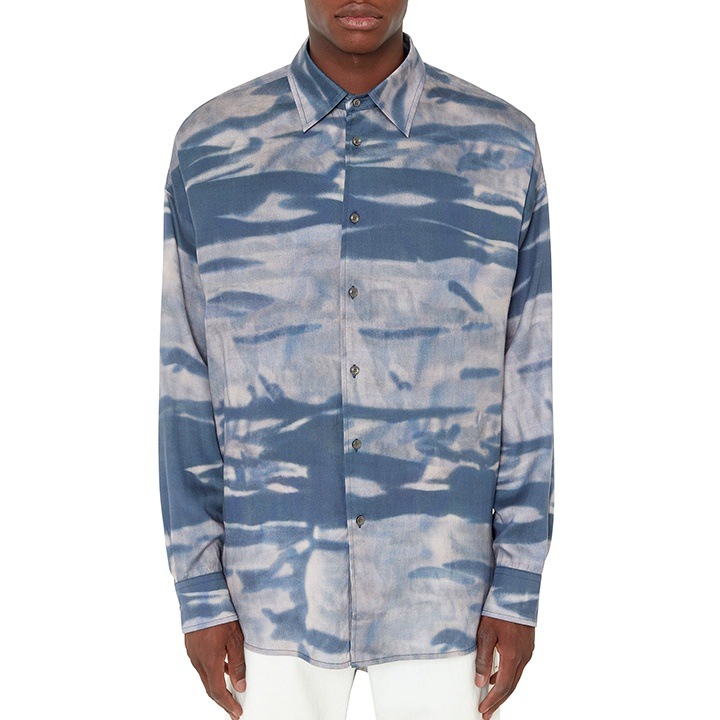 長袖シャツ メンズ S-FLUID-CMF カモフラージュ柄 迷彩柄 オーバーサイズ die-m-t-f8-16y 長袖シャツ メンズ S-FLUID-CMF カモフラージュ柄 迷彩柄 オーバーサイズ die-m-t-f8-16y
