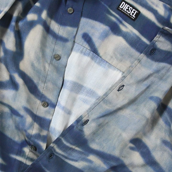 長袖シャツ メンズ S-FLUID-CMF カモフラージュ柄 迷彩柄 オーバーサイズ die-m-t-f8-16y 長袖シャツ メンズ S-FLUID-CMF カモフラージュ柄 迷彩柄 オーバーサイズ die-m-t-f8-16y