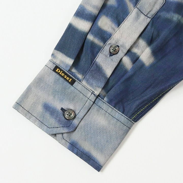 長袖シャツ メンズ S-FLUID-CMF カモフラージュ柄 迷彩柄 オーバーサイズ die-m-t-f8-16y 長袖シャツ メンズ S-FLUID-CMF カモフラージュ柄 迷彩柄 オーバーサイズ die-m-t-f8-16y