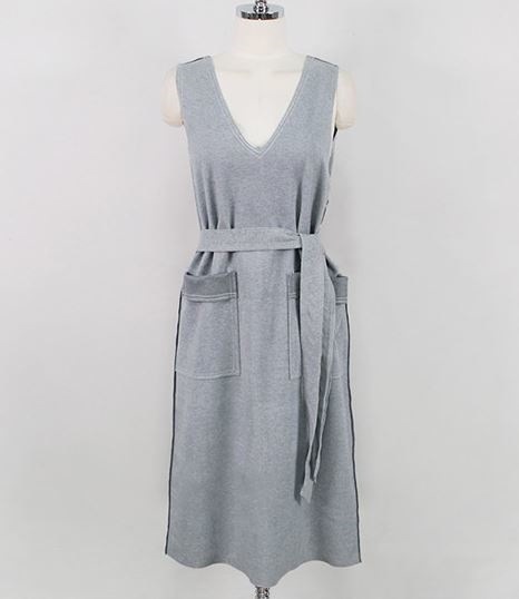 2色展開 : レディース服 ウエストベルトでスタイルupV... 国産