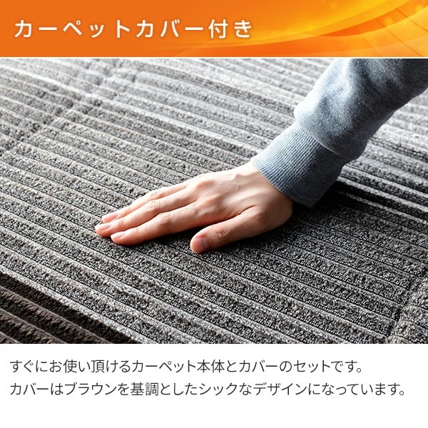 電気カーペット カバー付き (2畳タイプ) YZG-204DBR