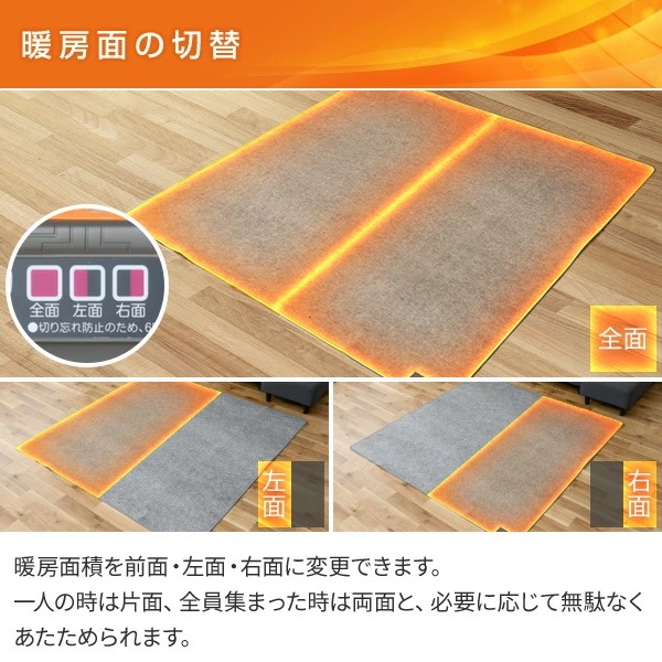 電気カーペット カバー付き (2畳タイプ) YZG-204DBR