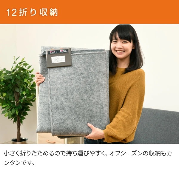 電気カーペット カバー付き (2畳タイプ) YZG-204DBR