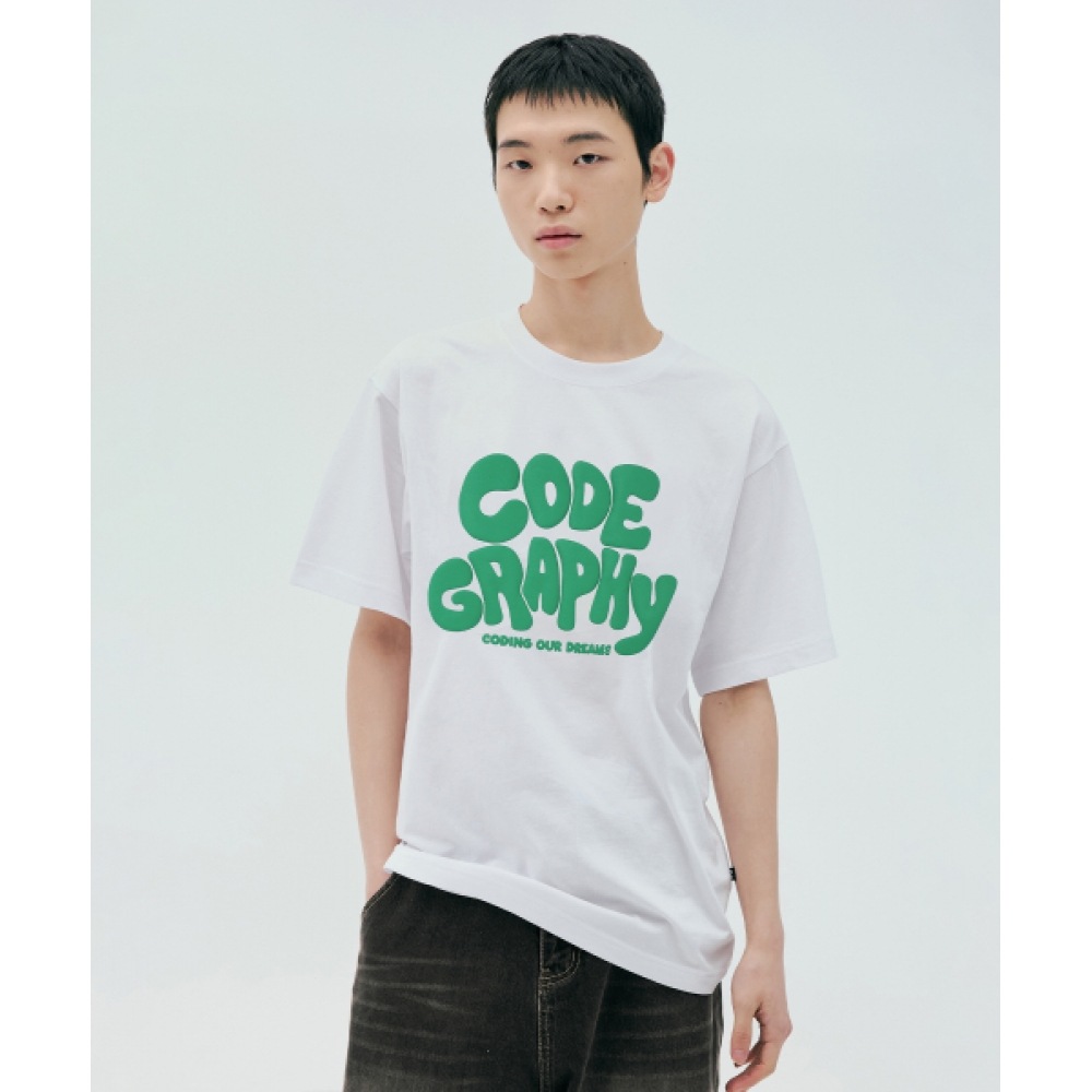 CODEGRAPHY JELLY ロゴ半袖Ｔシャツ_ホワイト