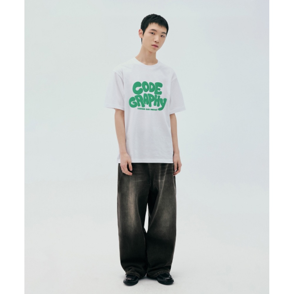 CODEGRAPHY JELLY ロゴ半袖Ｔシャツ_ホワイト