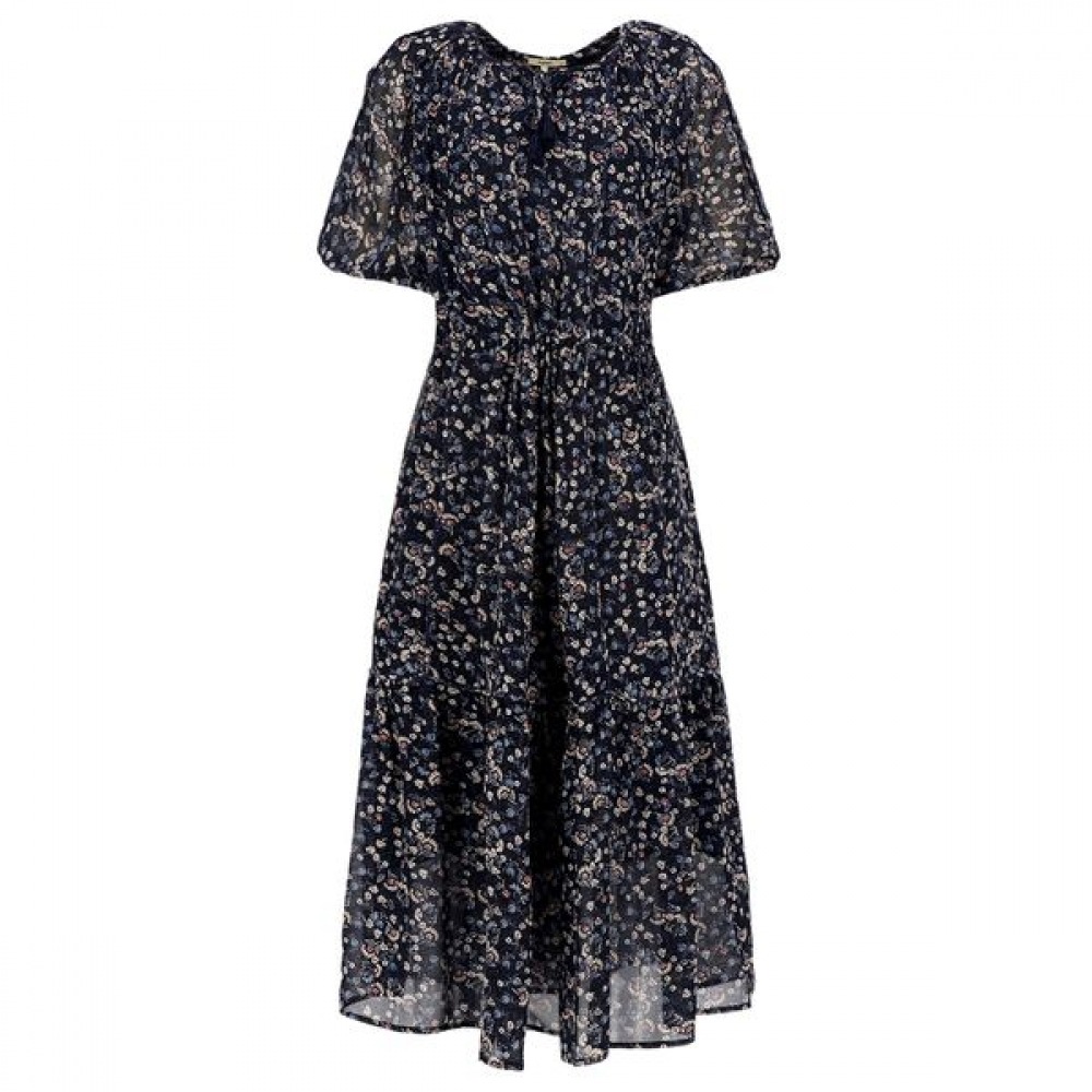 [ジセン] フラワーピンタックパフワンピース LFOPN508_DN