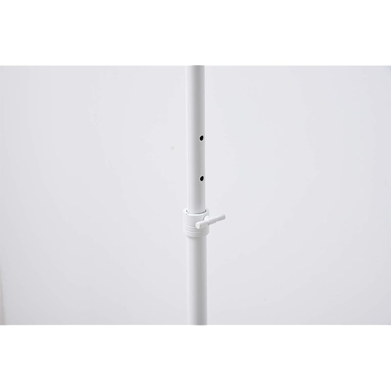 【即納】[山善] ハンガーラック 頑丈 耐荷重85kg シングル 高さ伸縮 キャスター付き 衣類収納 組立品 幅96×奥行40.5×高さ105.5/140.5-160.5cm マットホワイト YIH