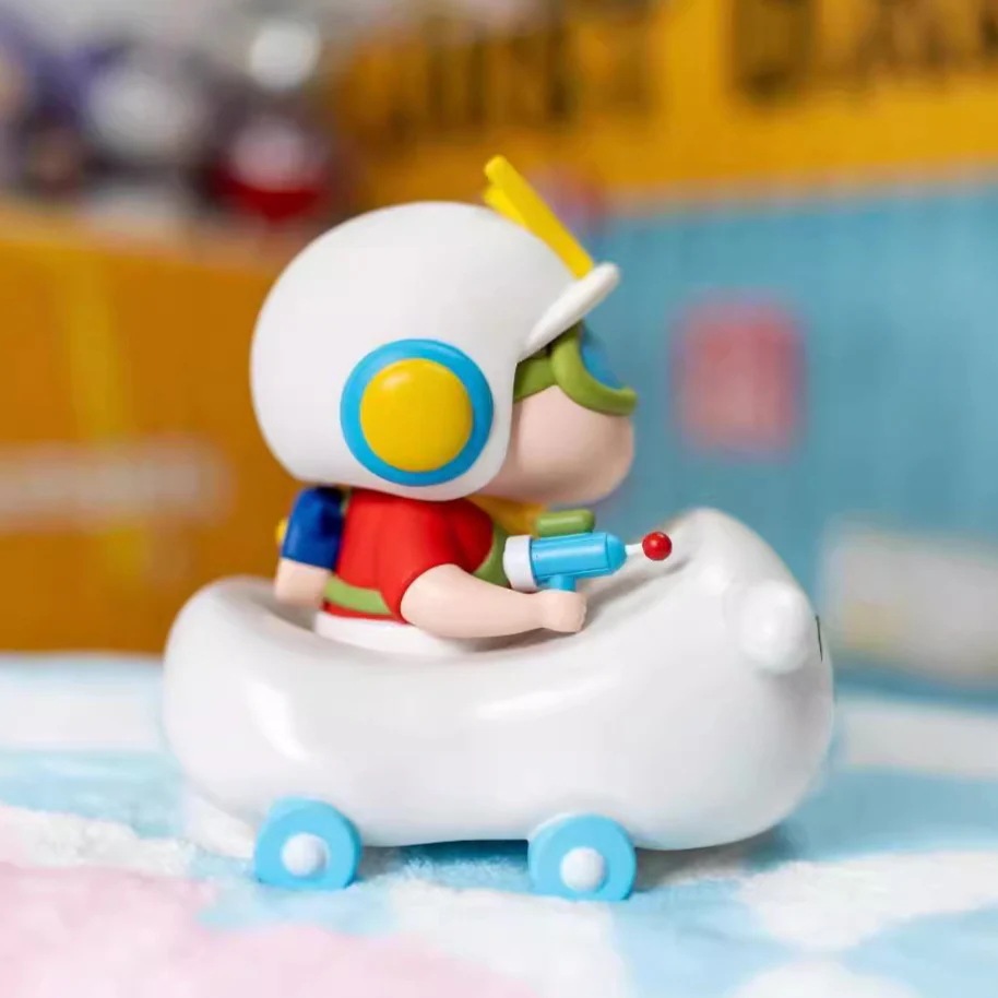 推薦クレヨンリトルボーイフィギュアリトルホワイトチャリオット音声コントロール調節可能な明るさcmリトルホワイトチャリオットトレンディデスクトップオーナメント
