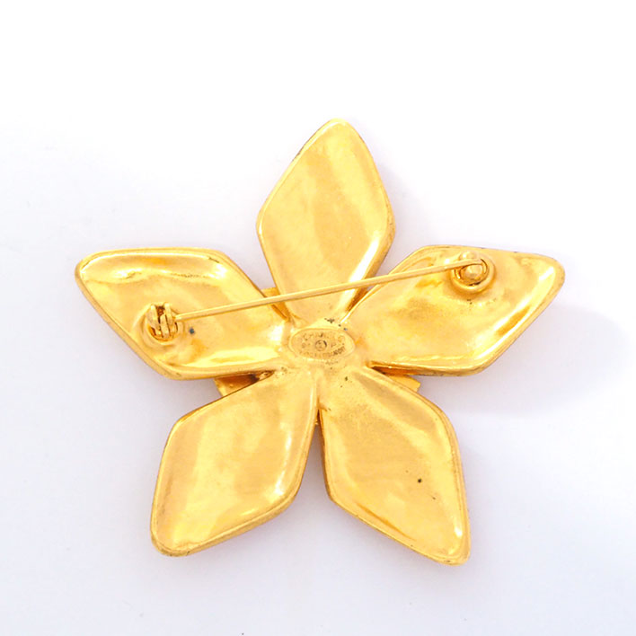 【美品】シャネル ココマーク フラワーモチーフ 回転ピンタイプ 【ブローチ】 【美品】シャネル ココマーク フラワーモチーフ 回転ピンタイプ 【ブローチ】