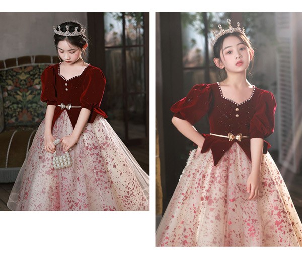 キッズドレス ボリューム袖 リボン ロングドレス ファスナータイプ 袖あり パフ袖 五分袖 ロング丈 膝丈 発表会 ワンピース お姫様 上品 エレガント ゴージャス フォーマル 豪華 誕生日 七五三 キッズドレス ボリューム袖 リボン ロングドレス ファスナータイプ 袖あり パフ袖 五分袖 ロング丈 膝丈 発表会 ワンピース お姫様 上品 エレガント ゴージャス フォーマル 豪華 誕生日 七五三