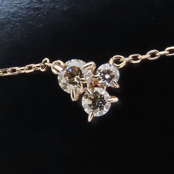 Kashikey カシケイ BDプチ from カシケイ ムク ネックレス ブラウンダイヤモンド0.16ct BPT001 K18BG レディース/294281【中古】