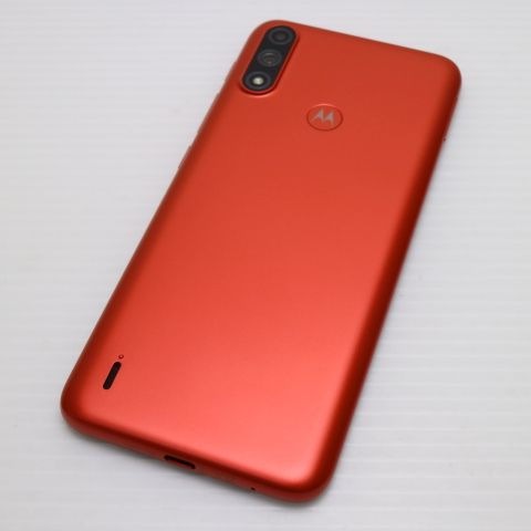 新品同様 SIMフリー moto e7 power コーラルレッド 白ロム 本体 即日