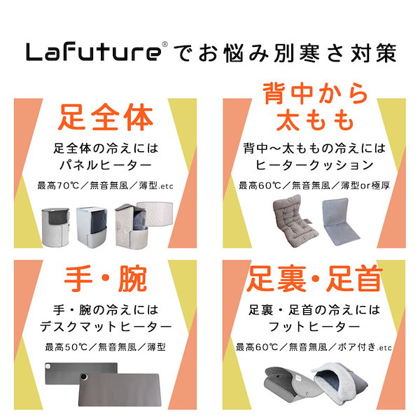 Qoo10] Lafuture パネルヒーター 遠赤外線 足元ヒーター