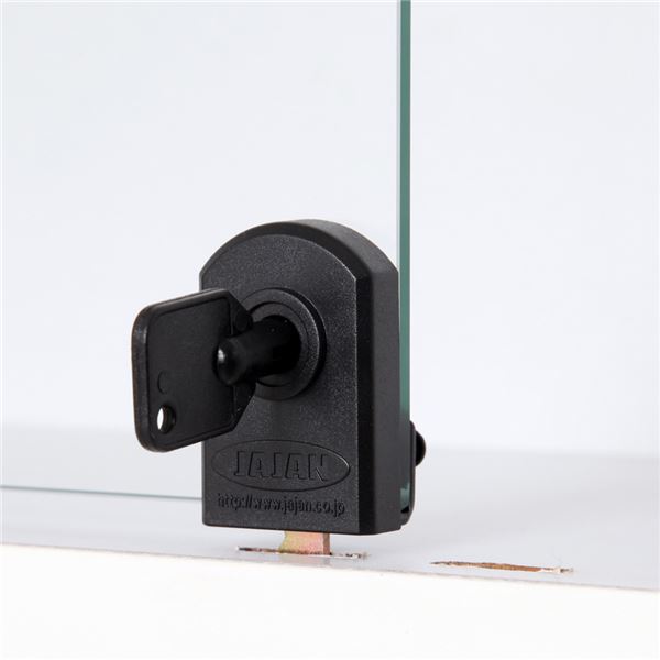 コレクションケース/収納棚 (ワイド ハイタイプ 本体 奥行29cm ホワイト) 幅83.1cm 強化ガラス扉 棚板 (組立品)