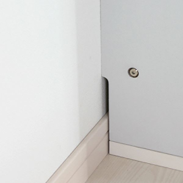 コレクションケース/収納棚 (ワイド ハイタイプ 本体 奥行29cm ホワイト) 幅83.1cm 強化ガラス扉 棚板 (組立品)