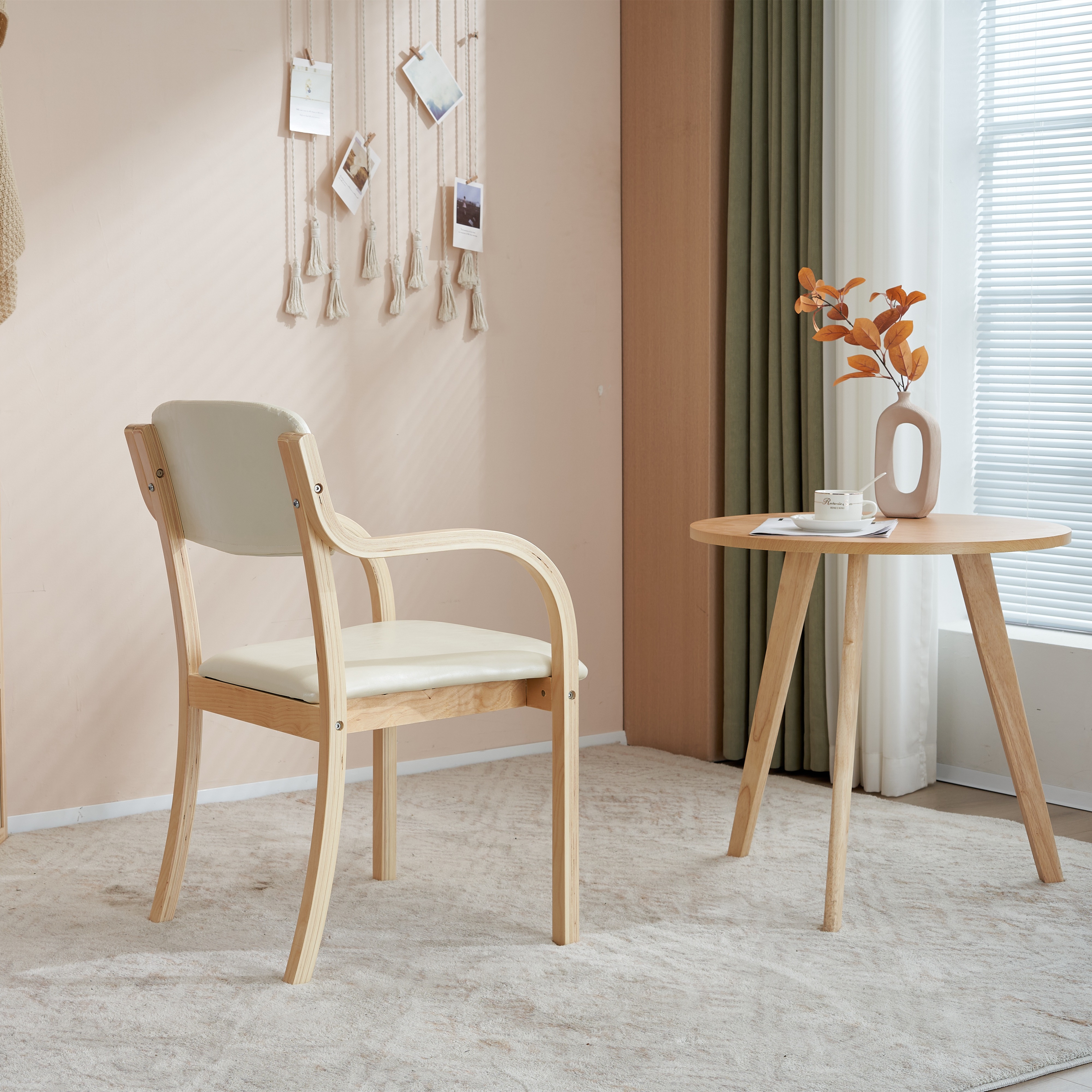 【国内発送M】404【目玉新作】ベージュ PU ダイニングチェア 木製 椅子 介護チェア イス 5色選択可能 リビング 【国内発送M】404【目玉新作】ベージュ PU ダイニングチェア 木製 椅子 介護チェア イス 5色選択可能 リビング