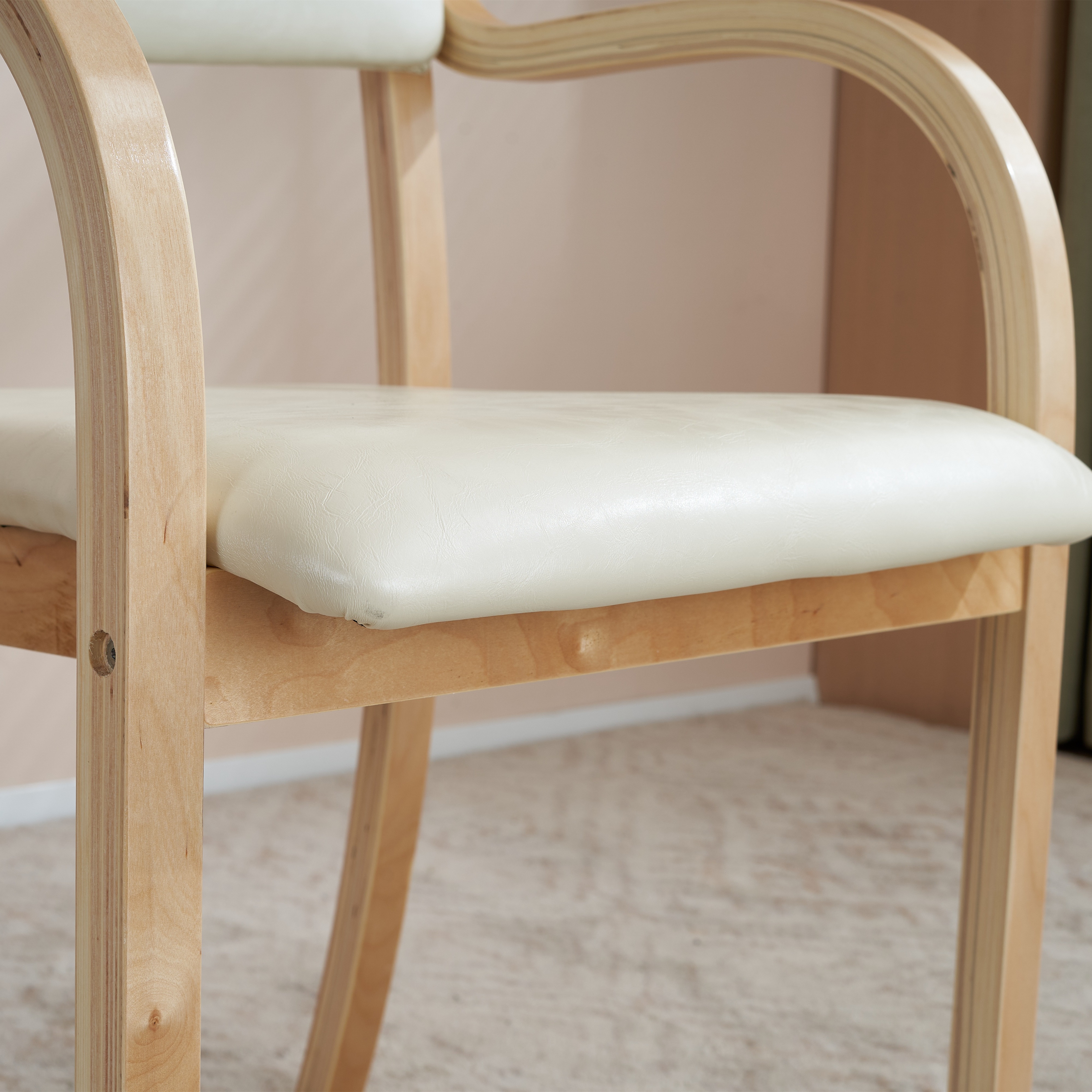 【国内発送M】404【目玉新作】ベージュ PU ダイニングチェア 木製 椅子 介護チェア イス 5色選択可能 リビング 【国内発送M】404【目玉新作】ベージュ PU ダイニングチェア 木製 椅子 介護チェア イス 5色選択可能 リビング