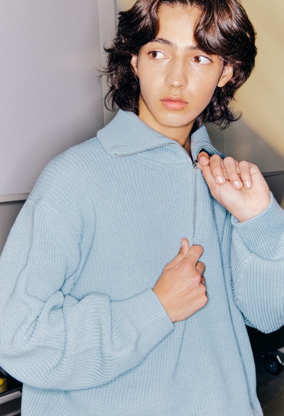 【KIIMUIR】関税込★Cotton Washable Hachi Half Zip Up Knit KIIMUIR】 COTTON WASHABLE HACHI HALF ZIP UP KNIT : 6