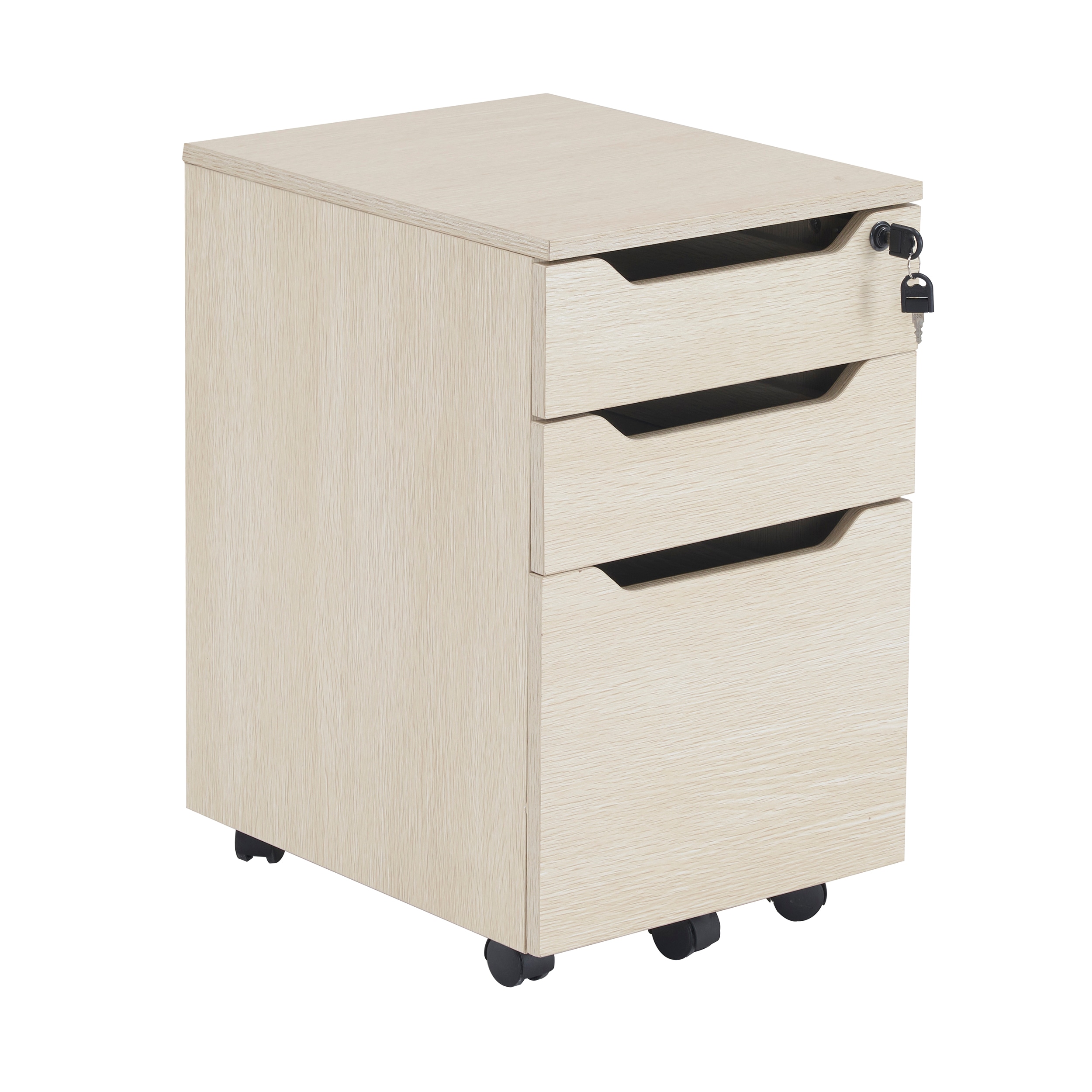 【2点購入で150OFF】【国内即発送】【人気商品】デスクワゴン サイドワゴン ラック　鍵付き キャスター付き 脇机 オフィス