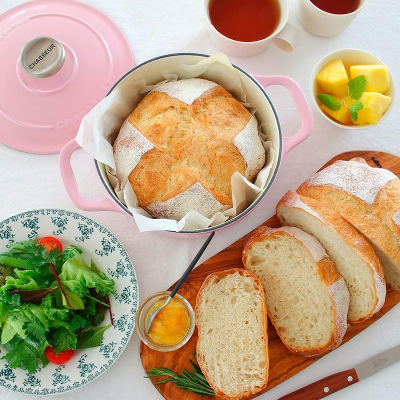 CHASSEUR サブライム ラウンドキャセロール 24cm ピンク CH472410PK