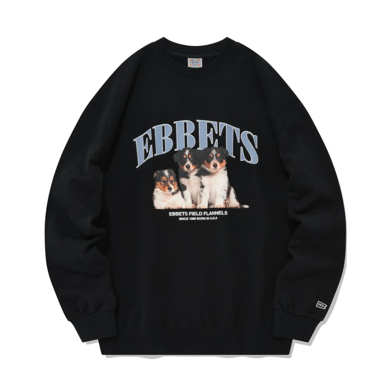 [NCT ヘチャン 着用] [EBBETSFIELD] Border Collie Puppy Sweatshirt 韓国 アイドル レディース メンズ 秋 冬 大きいサイズ