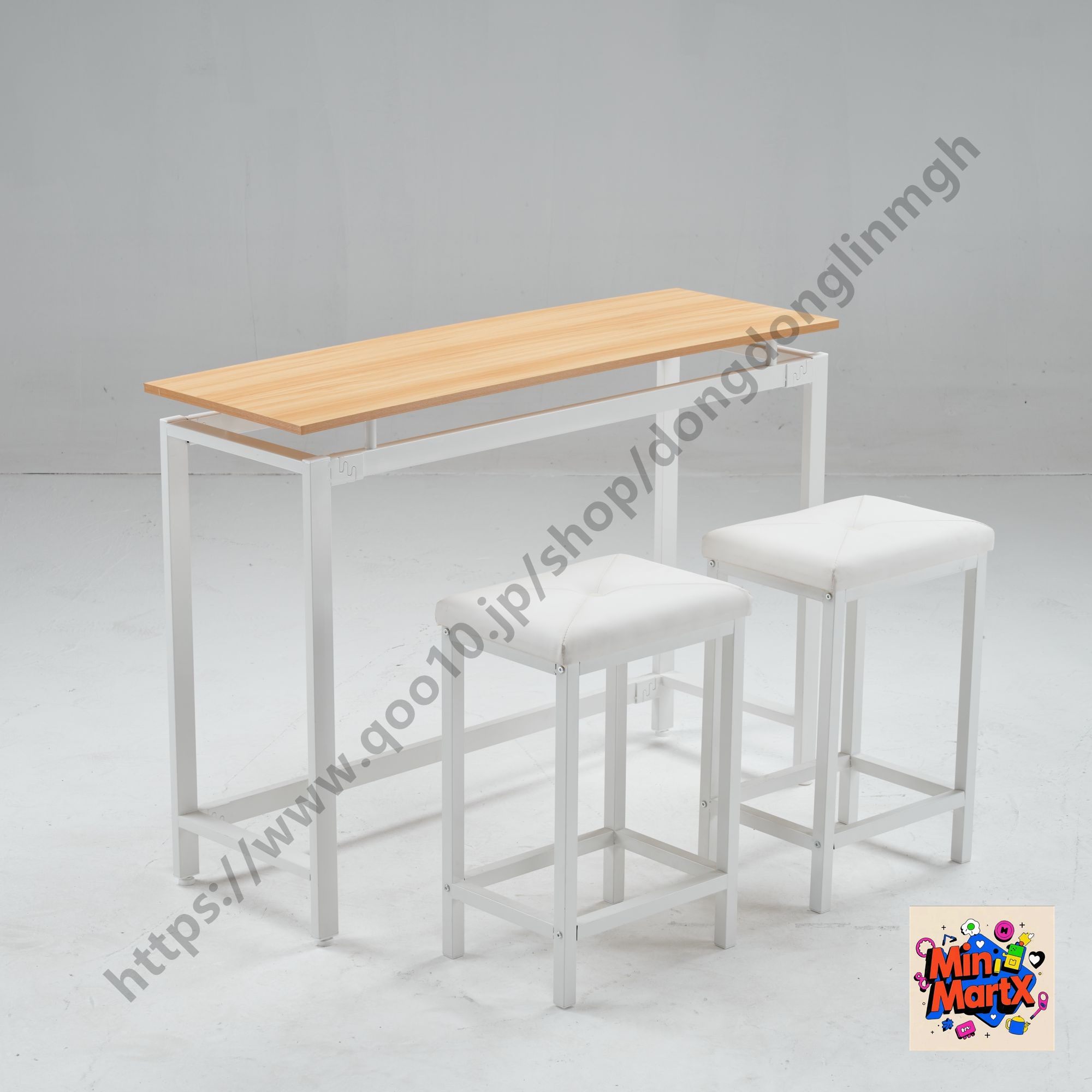 【国内発送】ハイテーブル カウンターテーブル 3点セット バーセット チェア2点セット バーテーブル ダイニングセット おしゃれ 簡単なデザイン 【ブラウン+ナチュラル】 【国内発送】ハイテーブル カウンターテーブル 3点セット バーセット チェア2点セット バーテーブル ダイニングセット おしゃれ 簡単なデザイン 【ブラウン+ナチュラル】