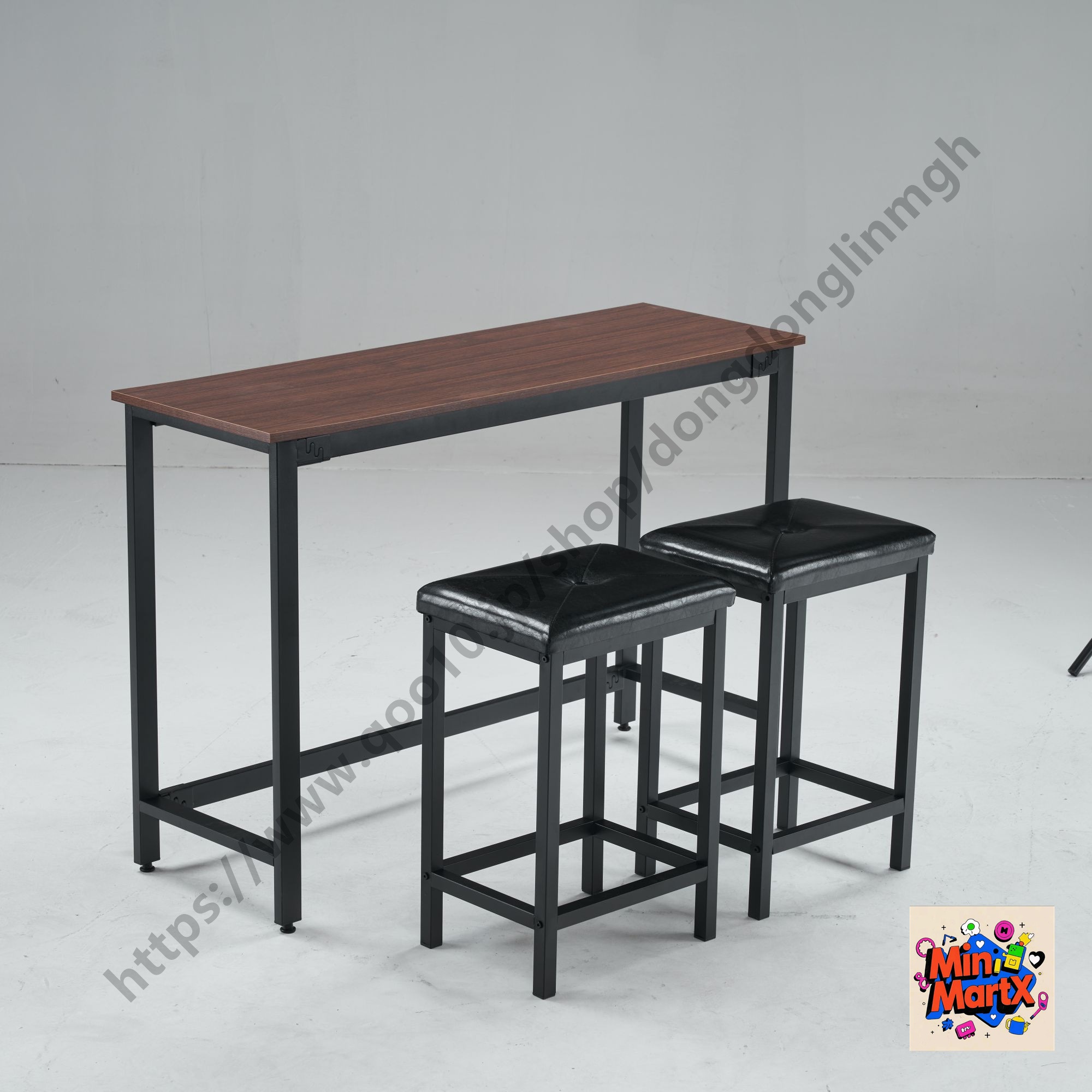 【国内発送】ハイテーブル カウンターテーブル 3点セット バーセット チェア2点セット バーテーブル ダイニングセット おしゃれ 簡単なデザイン 【ブラウン+ナチュラル】 【国内発送】ハイテーブル カウンターテーブル 3点セット バーセット チェア2点セット バーテーブル ダイニングセット おしゃれ 簡単なデザイン 【ブラウン+ナチュラル】