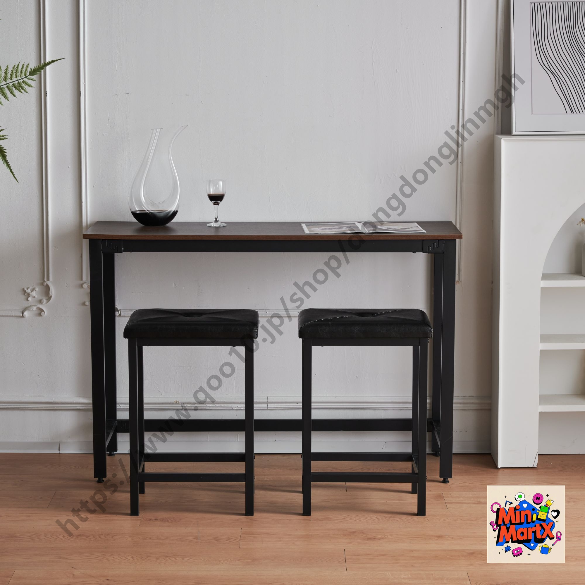 【国内発送】ハイテーブル カウンターテーブル 3点セット バーセット チェア2点セット バーテーブル ダイニングセット おしゃれ 簡単なデザイン 【ブラウン+ナチュラル】 【国内発送】ハイテーブル カウンターテーブル 3点セット バーセット チェア2点セット バーテーブル ダイニングセット おしゃれ 簡単なデザイン 【ブラウン+ナチュラル】