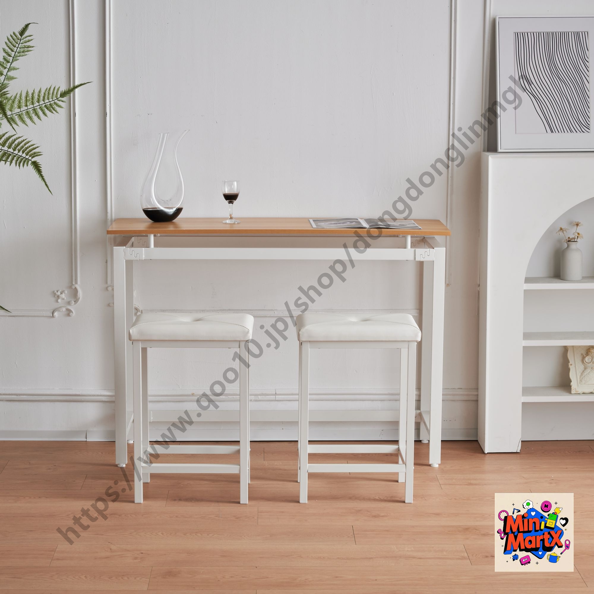 【国内発送】ハイテーブル カウンターテーブル 3点セット バーセット チェア2点セット バーテーブル ダイニングセット おしゃれ 簡単なデザイン 【ブラウン+ナチュラル】 【国内発送】ハイテーブル カウンターテーブル 3点セット バーセット チェア2点セット バーテーブル ダイニングセット おしゃれ 簡単なデザイン 【ブラウン+ナチュラル】