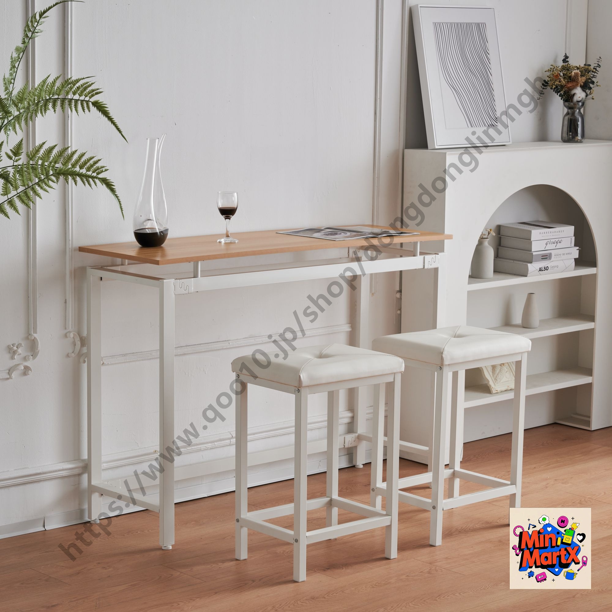 【国内発送】ハイテーブル カウンターテーブル 3点セット バーセット チェア2点セット バーテーブル ダイニングセット おしゃれ 簡単なデザイン 【ブラウン+ナチュラル】 【国内発送】ハイテーブル カウンターテーブル 3点セット バーセット チェア2点セット バーテーブル ダイニングセット おしゃれ 簡単なデザイン 【ブラウン+ナチュラル】