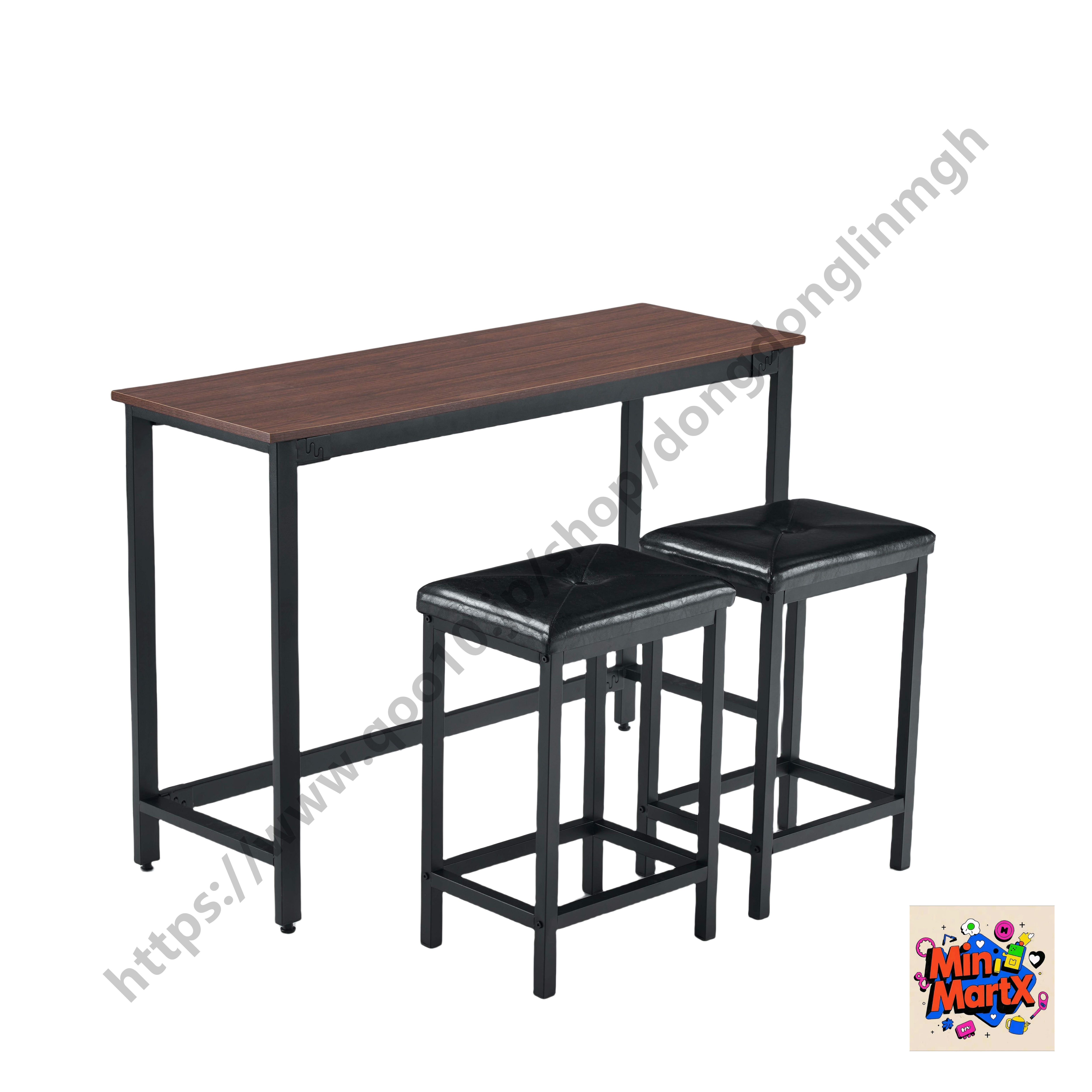 【国内発送】ハイテーブル カウンターテーブル 3点セット バーセット チェア2点セット バーテーブル ダイニングセット おしゃれ 簡単なデザイン 【ブラウン+ナチュラル】 【国内発送】ハイテーブル カウンターテーブル 3点セット バーセット チェア2点セット バーテーブル ダイニングセット おしゃれ 簡単なデザイン 【ブラウン+ナチュラル】