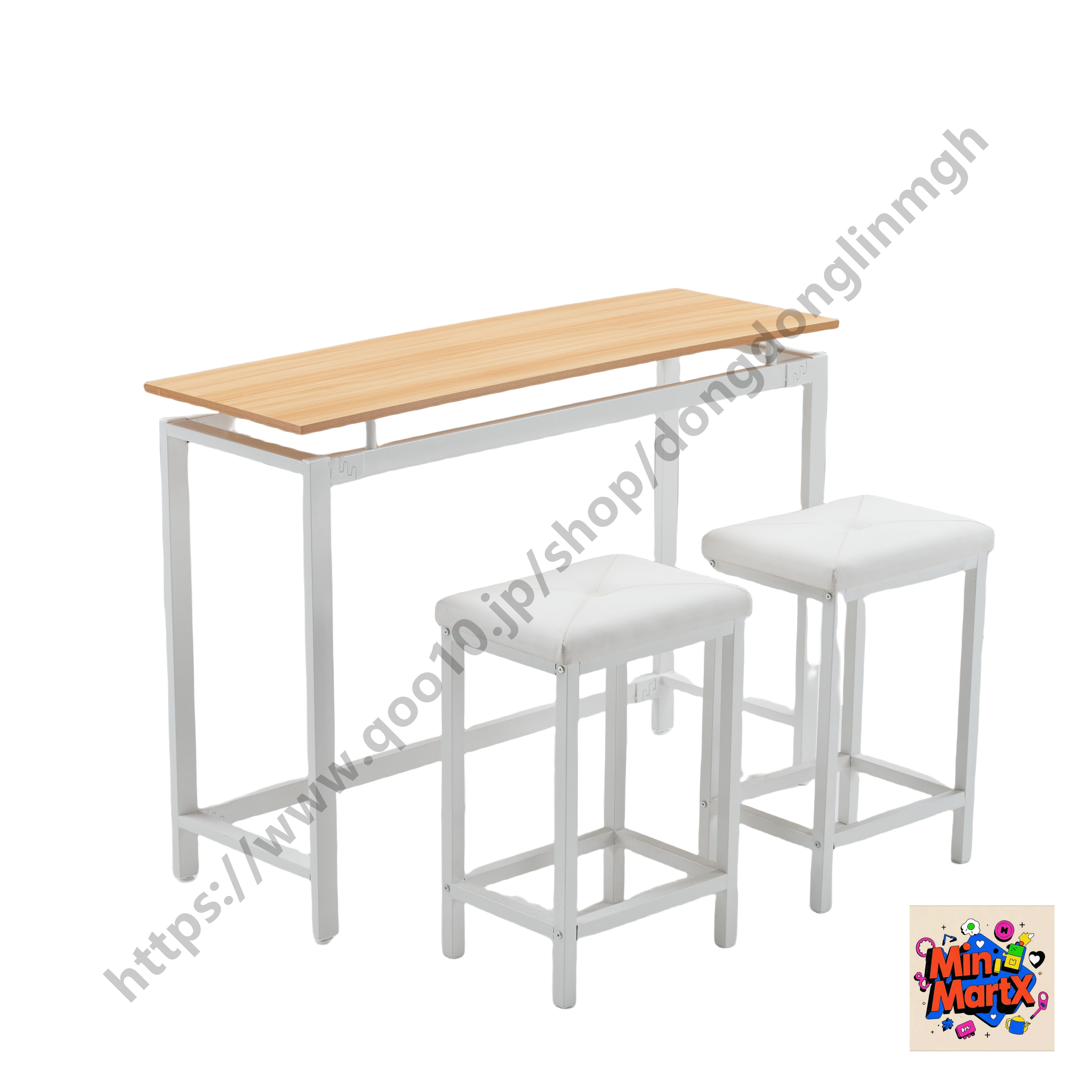 【国内発送】ハイテーブル カウンターテーブル 3点セット バーセット チェア2点セット バーテーブル ダイニングセット おしゃれ 簡単なデザイン 【ブラウン+ナチュラル】 【国内発送】ハイテーブル カウンターテーブル 3点セット バーセット チェア2点セット バーテーブル ダイニングセット おしゃれ 簡単なデザイン 【ブラウン+ナチュラル】